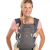 Infantino Flip Advanced 4-in-1 Babytrage – Ergonomische Babytrage mit 4 Tragepositionen – Für...