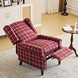 EROMMY Relaxsessel, Sessel mit Liegefunktion, Vintage Ohrensessel, Liegesessel, Verstellbar...