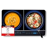 MEDION MD 15324 Doppel-Induktionskochplatte, 3500 Watt, Zwei Kochplatten, 10 Temperaturstufen, LED...