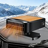 Auto Heizung, Heizlüfter mit Akku, Tragbarer 12V 200W Auto Heizlüfter und Defroster mit 2-in-1...