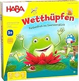 HABA 305272 - Wetthüpfen, Würfelspiel für Kinder von 3 bis 7 Jahren mit unterschiedlichen...