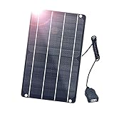 FlexSolar Solar Ladegerät USB 6W 5V Hochleistungs-monokristallines Modul, wasserdichtes...