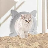 SHZICMY Katzenklappe Cat Door Katzentür Innentür Haustiertür für Katzen 27 * 22.5 * 5.5cm...