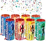 8er Tischbomben Party Set Partypopper für Silvester & Partys, Jugendfeuerwerk Kat. F1 für Kinder &...