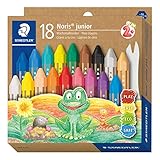 STAEDTLER Wachsmalkreide Noris junior 224, perfekt für kleine Kinderhände, extra bruchsicher, Etui...