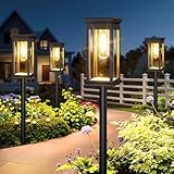 NEEMO Solarlampen für Außen Garten, 6 Stück Hell Solarleuchten für Außen mit Warmweiß LED,...