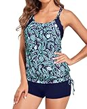 Holipick Tankini-Badeanzüge für Damen, zweiteilig, Bauchkontrolle, Badeanzüge, Blouson,...