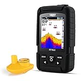 LUCKY Fishfinder Wireless Tragbarer Fisch-Finder 45 m/147feet Sonar Tiefe Fishfinder Ocean Fluss See...