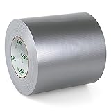 BOMEI PACK Graues Gewebeklebeband, Heavy Duty Duct Tape, 150 mm x 50 m, für Reparatur-,...