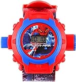 Genx Spiderman Image Projektor Digital Armbanduhr für Kinder | Wandbildprojektor Spiderman Smart...