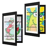 Kinder-Kunstrahmen, Frontöffnung, Kinder-Kunstwerk-Displayrahmen, A3, A4, Kunstwerk, Holzrahmen,...