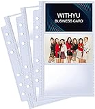 40 Pack 240 Taschen A6 Binder Visitenkartenhüllen, Ultra-Clear 2.2x3.5' K-pop Fotokartenhüllen,...
