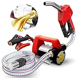 AIFIZO Dieselpumpe mit Schlauch für 12-V-Autobatterie-Kraftstoffpumpe 50 l/min für Landmaschinen,...