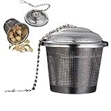 Gewürzfilterkugel – SpiIce Baall, Tee-Steeper | Tragbares Edelstahl-Sieb, wiederverwendbares Netz...