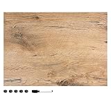 Navaris Magnettafel Memoboard zum Beschriften - 70 x 50cm Notiztafel magnetisch div. Designs - Tafel...