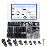 162 Stück R-Typ Kabelschellen, Nylon R Clips, Drahtklemmen, R Typ Cable Clips, Kabelklemmen,...