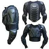 PROANTI Kinder Protektorenjacke Motorrad Protektoren Hemd Jacke Ski Snowboard Fahrrad Motocross - S