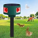 Ultraschall Katzenschreck für Garten-Katzenschreck Ultraschall Solar 4 Modus Mäuse Vertreiben...