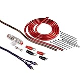 Hama Anschluss-Set für Car Hifi-Verstärker, AMP-Kit mit Powerkabeln (6 mm²), Cinchkabel,...