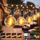 btfarm 10M Lichterkette Außen Dimmbar, LED Outdoor Lichterkette Strom mit Timer, Wetterfest IP44...