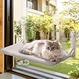 MEWOOFUN Weiche Katzen fensterhängematte – 54x30cm faltbares Katzen fensterbett mit wendbarer...