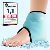 ICEHOF Kühlpads Fußgelenk - Kühlbandage Knöchel - Sprunggelenkbandage mit Kühl-Gel...