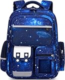 Amythe Schulrucksack Jungen 1-5 Klasse, 2025 Ergonomisch Rucksack Schule Kinder Schulranzen mit...