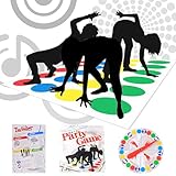 INQUIRLLY Twisting Spiel,Twisting Game für Kinder & Erwachsene, Party-Spiel Bodenspiel mit...