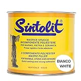 Sintolit polyester 2 K SPACHTEL Spachtelmasse weiß Hochformat Marmor Stein