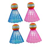 ifundom 4 Stücke Leuchtendes Badminton Led Badminton Shuttlecock Federbälle Farbe Badminton Sport...