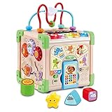 VTech Interaktiver Holz-Spielwürfel – Interaktiver Spielwürfel mit FSC®-zertifiziertem Holz –...