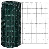 vidaXL Gartenzaun 10x0,8 m Maschendraht Zaunset Drahtzaun Wildzaun Forstzaun