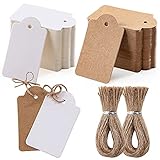 200pcs Premium-Geschenkanhänger mit 200 Wurzel-Naturjute-Schnur, Kraftpapier-Preisschilder,...
