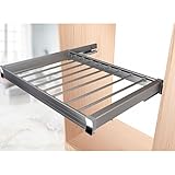 Ausziehbarer Hosenhalter AMIX 540x75x470 mm, Aluminium, für 600 mm Schrank, leiser Auszug,...