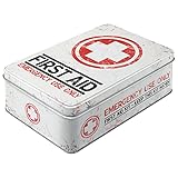 Nostalgic-Art Retro Vorratsdose Flach, 2,5 l, First Aid Kit – Geschenk-Idee für Dein Zuhause,...