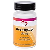 Ideen mit Herz Decoupage Plus, transparent mit Seidenglanz, 90ml | Flüssigkleber und Lack in Einem...