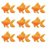 ccHuDE Künstliche Fische für Aquarien, Kunststoff, realistische orangefarbene Goldfische,...