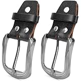 FLEXNOVA 2 Stück Gürtelschnalle, Leder Gürtelschnalle Herren Damen 40mm Gürtelschnallen zum...