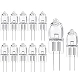 JOPHEK G4 Halogen Leuchtmittel, 12 x 12V 20W Stiftsockellampe, Dimmbar Geeignet für Hohe...