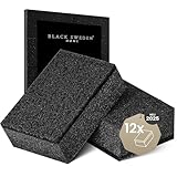 Black Sweden Home SVAMP Schwamm Küchenschwamm Schwarz, 12 Stück - Spülschwamm Schwarz, Langlebig...