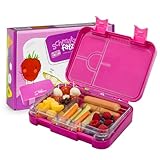 schmatzfatz Junior Brotdose Kinder mit Fächern| BPA Frei Lunchbox Kinder| Bento Box Kinder |...