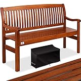 KESSER® Gartenbank Holz Holzbank wetterfest | Für 3 bis 4 Personen | Parkbank aus Massivholz |...