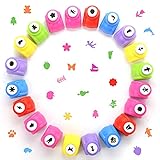 HAKACC Papierstanzer, 20 Stück Motivstanzer Set Papier Ausstanzer für Kinder DIY Scrapbook...