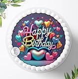 Tortenaufleger Tortenbild, Zuckerbild zum Geburtstag, Essbares Foto für Torten, zum Geburtstag,...