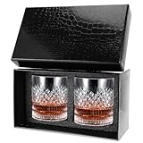 Royouzi Whisky Gläser Set2 StüCk Whisky GläSer WhiskygläSer Set 2 * 330ml WhiskygläSer Whisky...