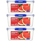 Sistema KLIP IT PLUS Frischhaltedosen Set | 3,35 l | auslaufsichere, stapelbare und luftdichte...