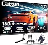 Caixun 27 Zoll 100Hz IPS Gaming Monitor, USB Tpye-C FHD Monitor mit eingebautem Lautsprecher und...