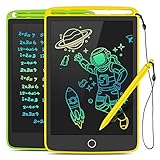 2 Stück LCD-Schreibtafel, buntes Bildschirm, Doodle Board, 21,6 cm Zeichentablet für Kinder,...