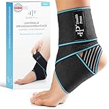 Health Press® Universelle Sprunggelenkbandage – 1x Knöchelbandage – Zur erhöhten...