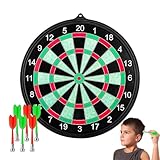 Magnetische Dartscheibe – 12 Stück magnetische Darts | Doppelseitiges magnetisches...